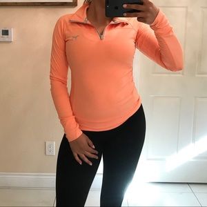 Pink VICTORIAS SECRET orange zip up jacket